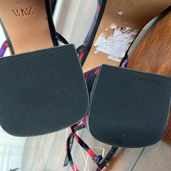 Zara  Platform Chunky Sandal Women's 41 Purple  Bloggers Favorite New - Picture 9 of 12
